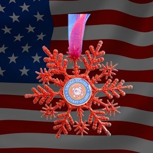 Coast Guard Military Snowflake Ornament *NEW*